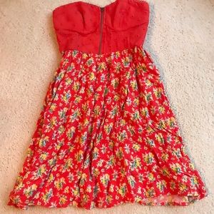 Strapless summer dress